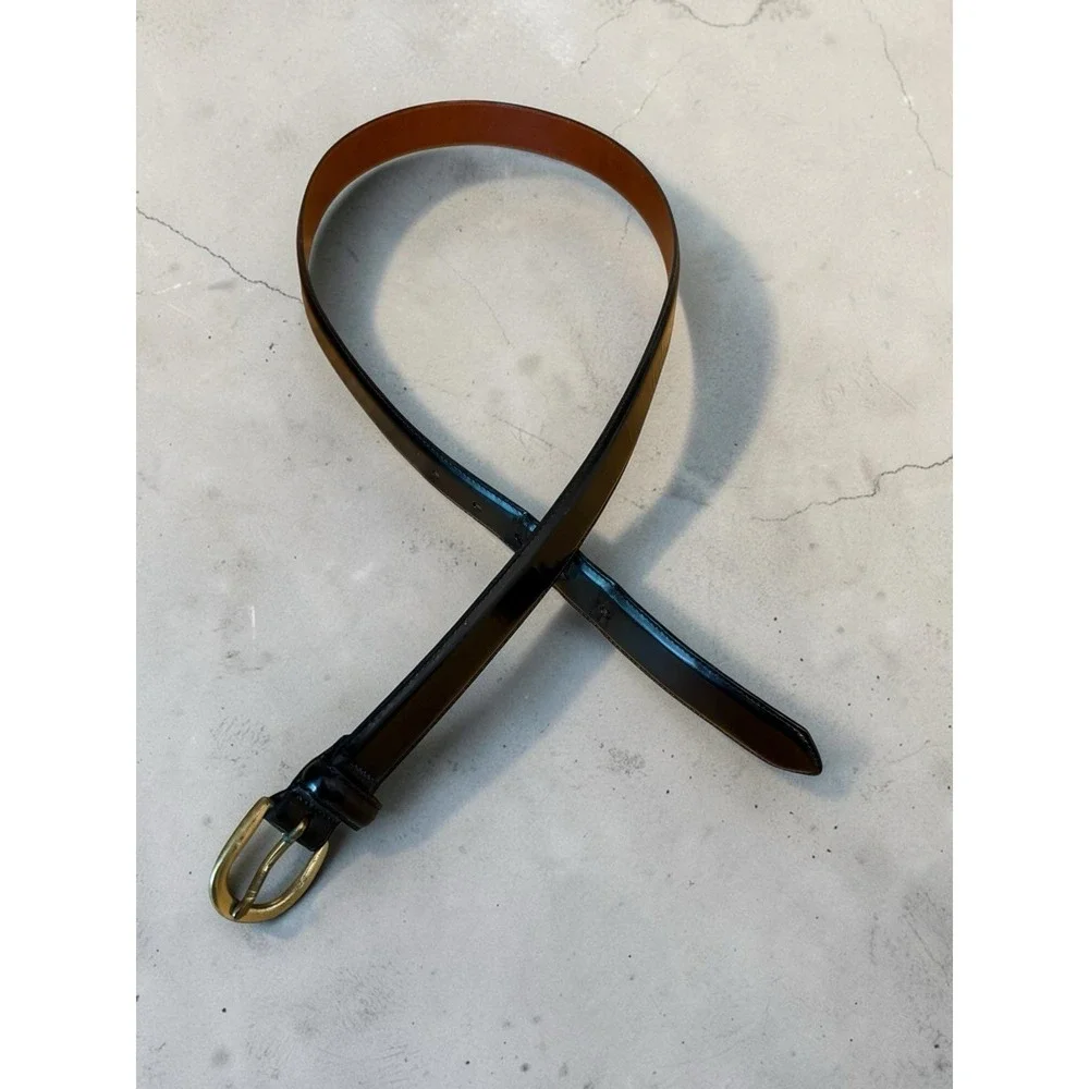 Vintage COACH 3921 Black‎ Smooth Cowhide Leather Belt Size 36/90 Unisex Belt